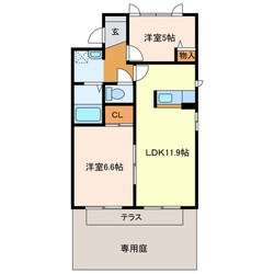 菊川駅 バス15分  矢崎下車：停歩2分 1階の物件間取画像